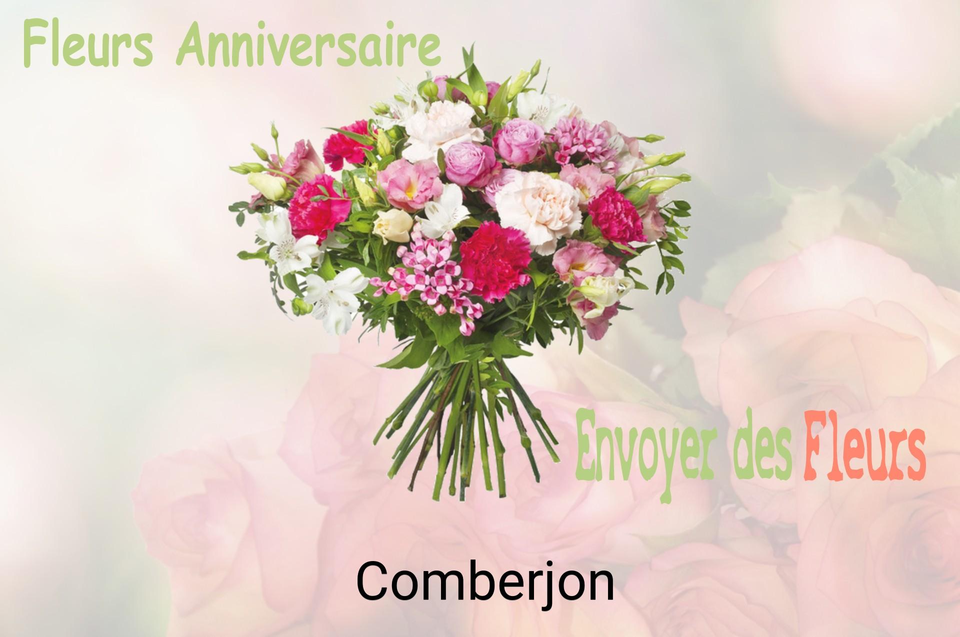Bouquet de fleurs d’anniversaire livré à Comberjon